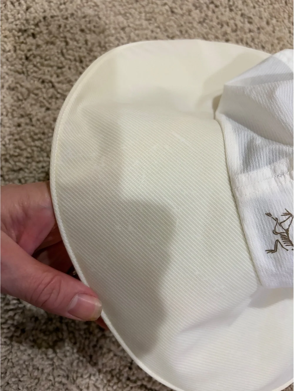 Arc'teryx Aerios Shade Hat off white wide-brim design breathable material L - XL
